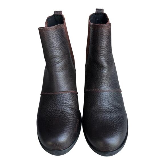 Sorel Joan of Arctic II Wedge Bootie Waterproof Brown Leather Women size 6.5 - Picture 4 of 9